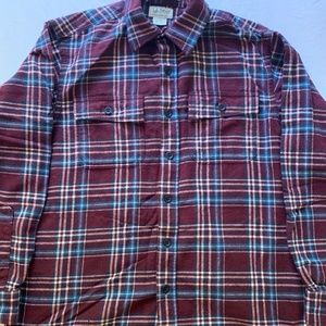 Chamois Cloth Flannel Button Down